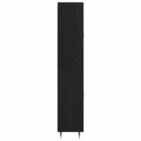 Produktbild för Skåp Svart Ek 69,5 x 34 x 90 cm Konstruerat trä