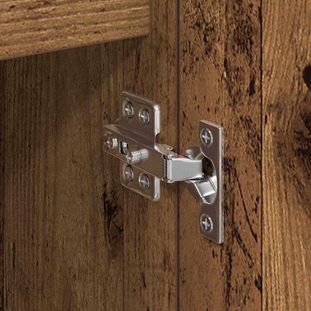 Produktbild för Skåp 2 pcs Gammalt trä 60 x 35 x 70 cm Konstruerat trä