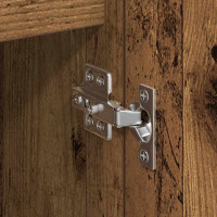 Produktbild för Skåp 2 pcs Gammalt trä 60 x 35 x 70 cm Konstruerat trä