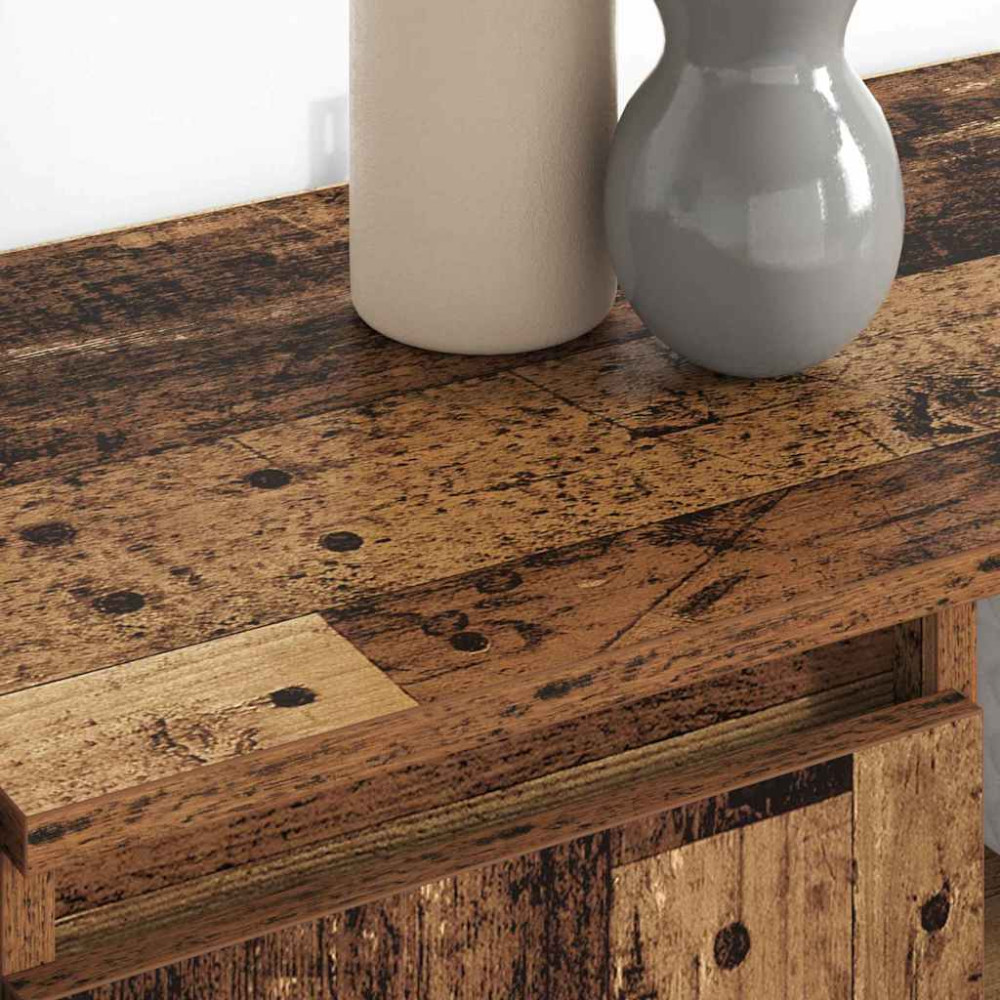Produktbild för Skåp 2 pcs Gammalt trä 60 x 35 x 70 cm Konstruerat trä