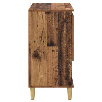 Produktbild för Skåp 2 pcs Gammalt trä 60 x 35 x 70 cm Konstruerat trä