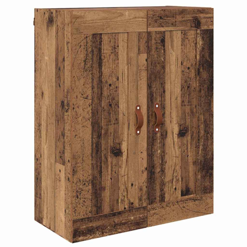 Produktbild för Väggmonterat skåp 2 pcs Gammalt trä 69,5 x 34 x 90 cm