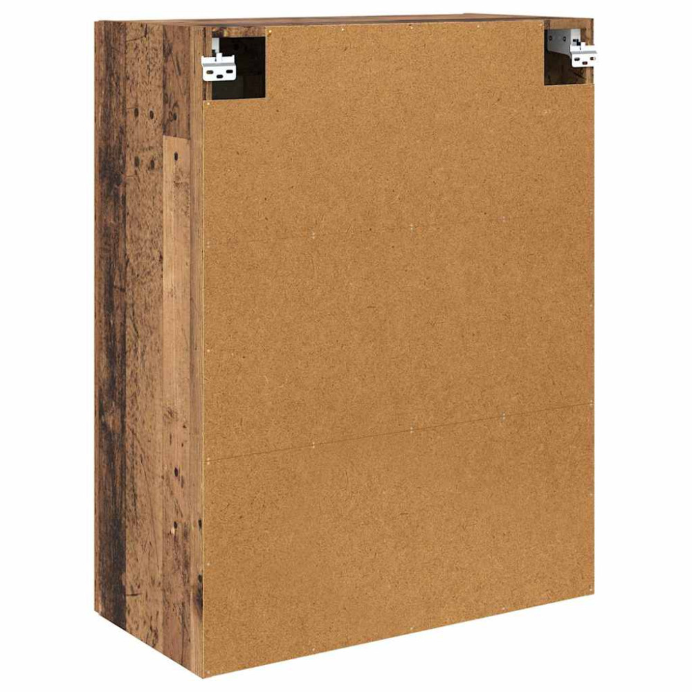 Produktbild för Väggmonterat skåp 2 pcs Gammalt trä 69,5 x 34 x 90 cm