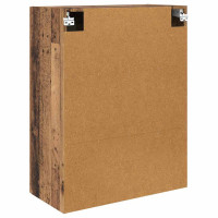 Produktbild för Väggmonterat skåp 2 pcs Gammalt trä 69,5 x 34 x 90 cm