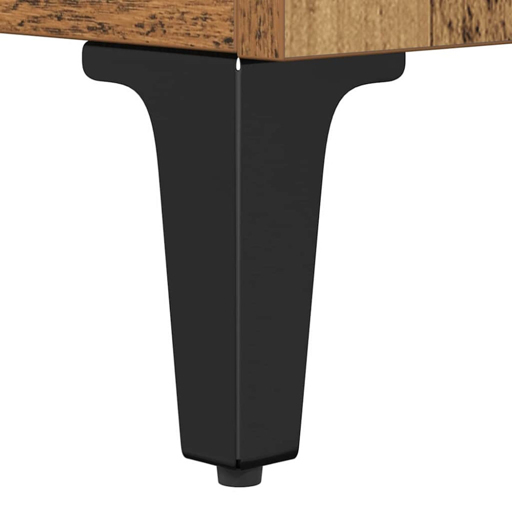 Produktbild för Skåp 2 pcs Gammalt trä 60 x 35 x 70 cm Konstruerat trä