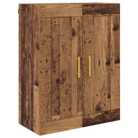 Produktbild för Väggmonterat skåp 2 pcs Gammalt trä 69,5 x 34 x 90 cm