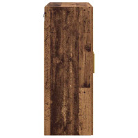 Produktbild för Väggmonterat skåp 2 pcs Gammalt trä 69,5 x 34 x 90 cm