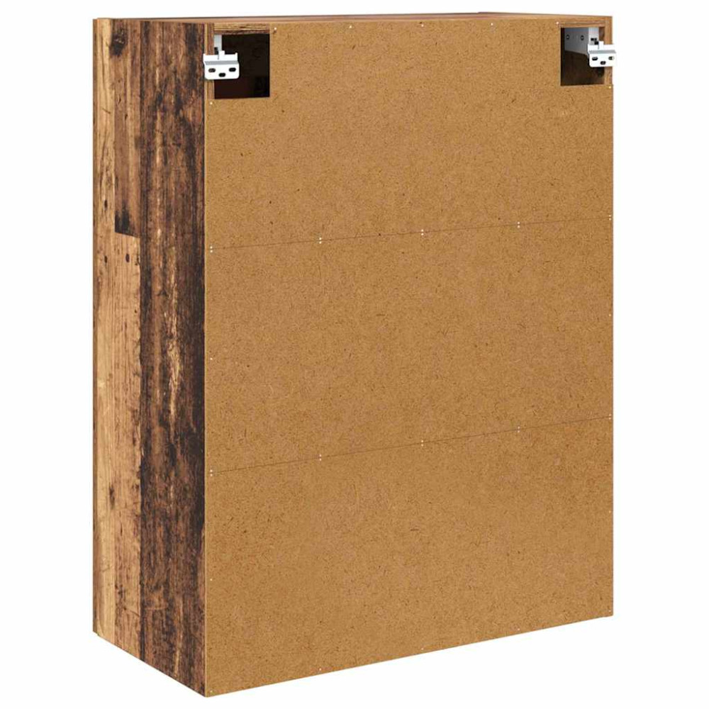Produktbild för Väggmonterat skåp 2 pcs Gammalt trä 69,5 x 34 x 90 cm