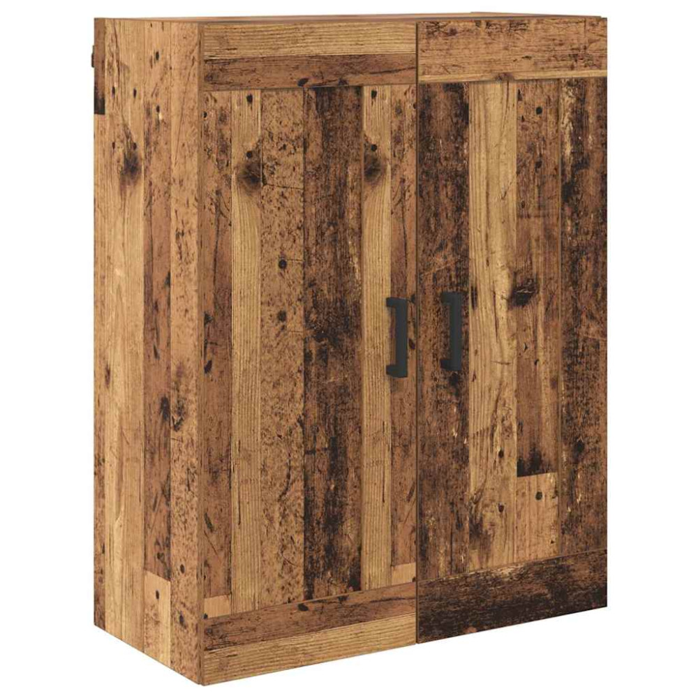 Produktbild för Väggmonterat skåp 2 pcs Gammalt trä 69,5 x 34 x 90 cm