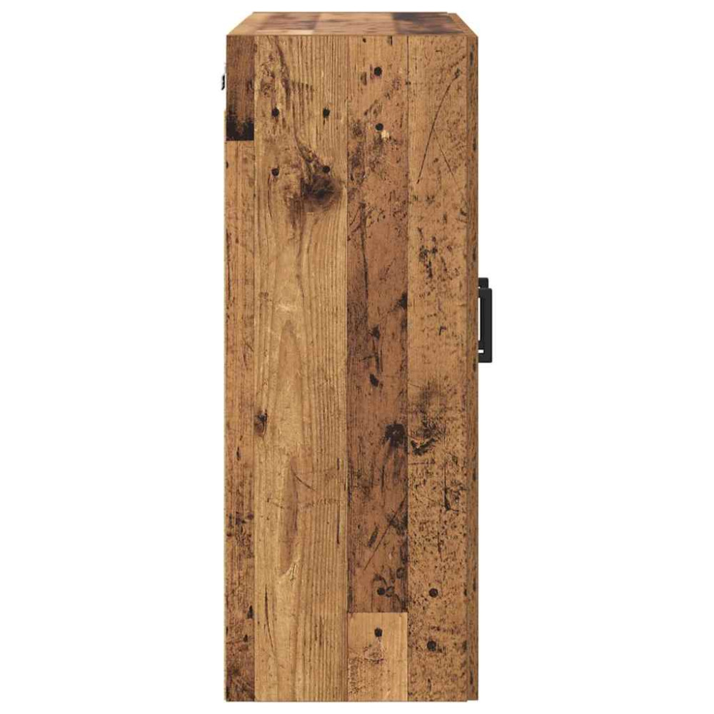 Produktbild för Väggmonterat skåp 2 pcs Gammalt trä 69,5 x 34 x 90 cm