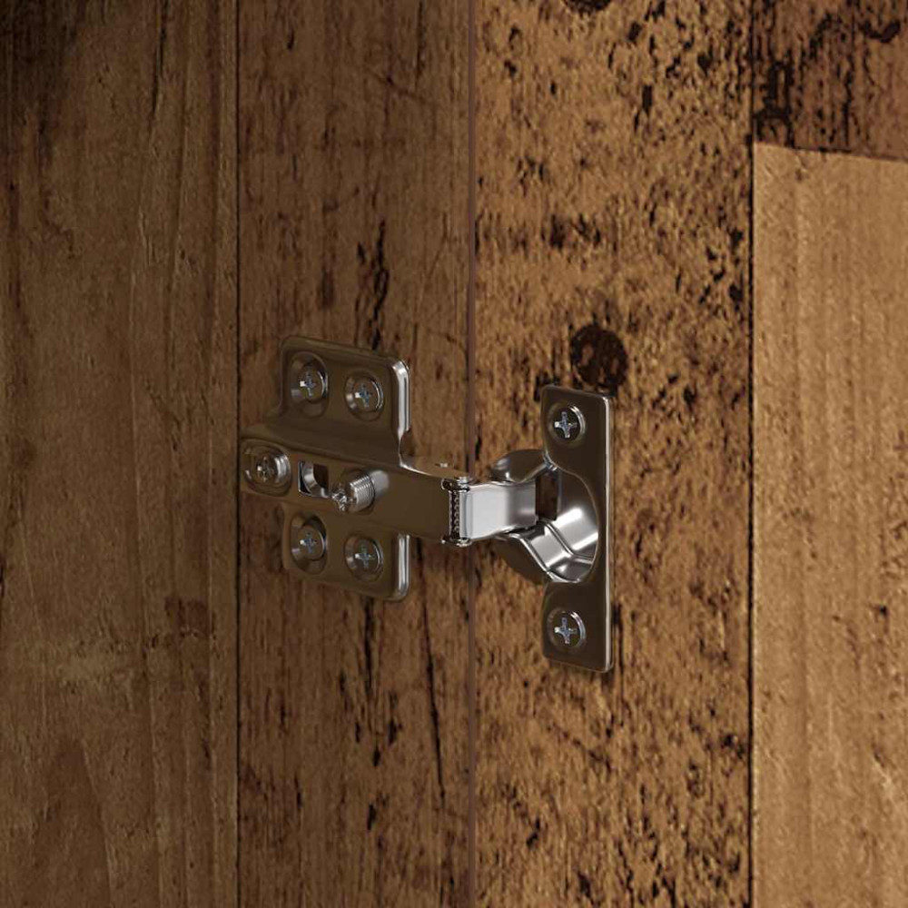 Produktbild för Skåp med låda 2 pcs Gammalt trä 60 x 30 x 70 cm Konstruerat trä