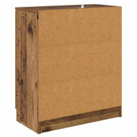 Produktbild för Skåp med låda 2 pcs Gammalt trä 60 x 30 x 70 cm Konstruerat trä
