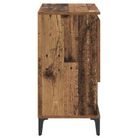 Produktbild för Skåp 2 pcs Gammalt trä 60 x 35 x 70 cm Konstruerat trä