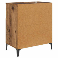 Produktbild för Skåp 2 pcs Gammalt trä 60 x 35 x 70 cm Konstruerat trä