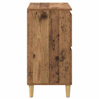 Produktbild för Skåp 2 pcs Gammalt trä 60 x 35 x 70 cm Konstruerat trä