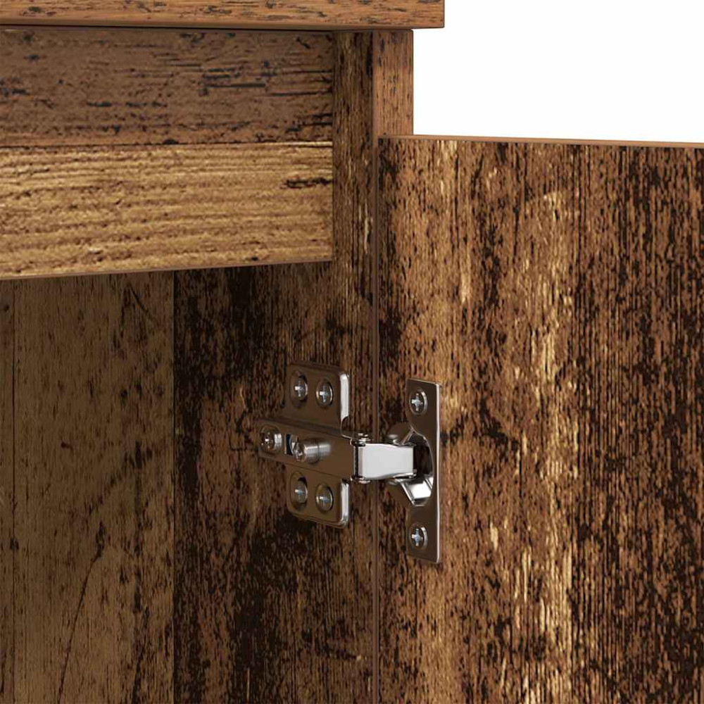 Produktbild för Skåp 2 pcs Gammalt trä 60 x 35 x 70 cm Konstruerat trä