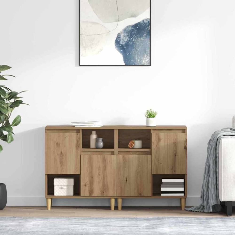 Produktbild för Skåp 2 pcs Artisan Ek 60 x 35 x 70 cm Konstruerat trä