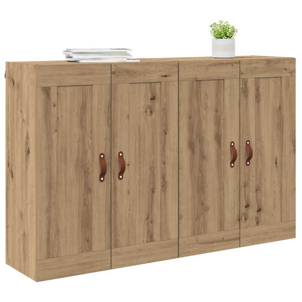 Produktbild för Väggmonterat skåp 2 pcs Artisan Ek 69,5 x 34 x 90 cm