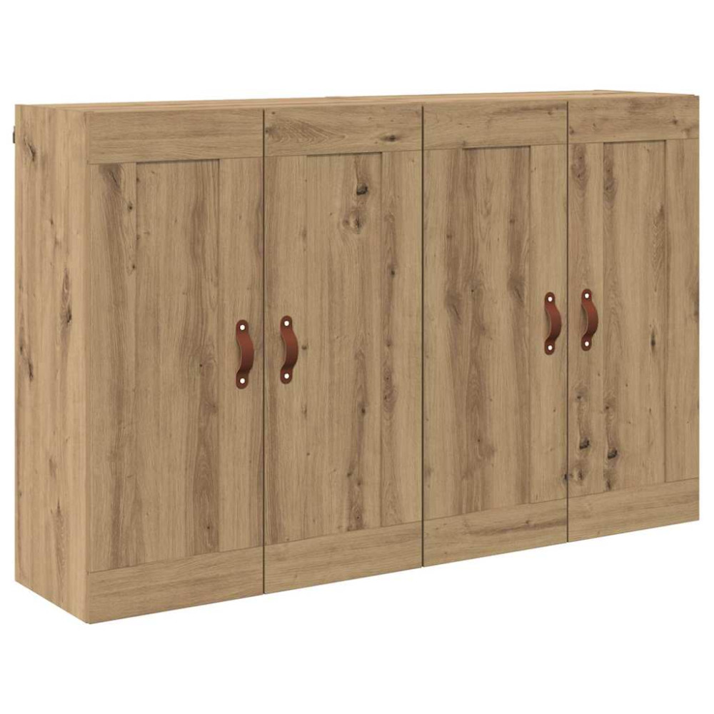 Produktbild för Väggmonterat skåp 2 pcs Artisan Ek 69,5 x 34 x 90 cm