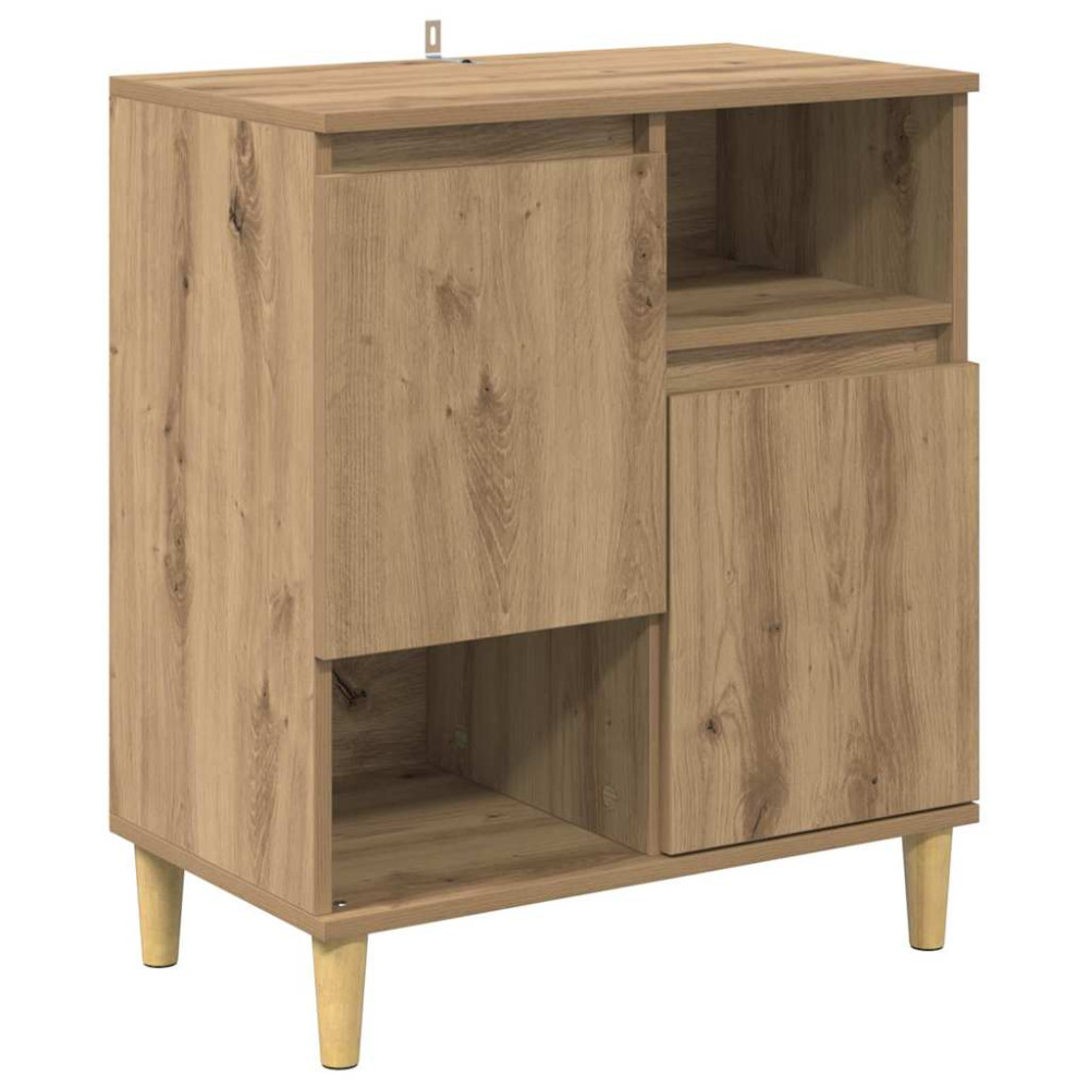 Produktbild för Skåp 3 pcs Artisan Ek 60 x 35 x 70 cm Konstruerat trä