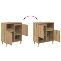 Produktbild för Skåp 3 pcs Artisan Ek 60 x 35 x 70 cm Konstruerat trä