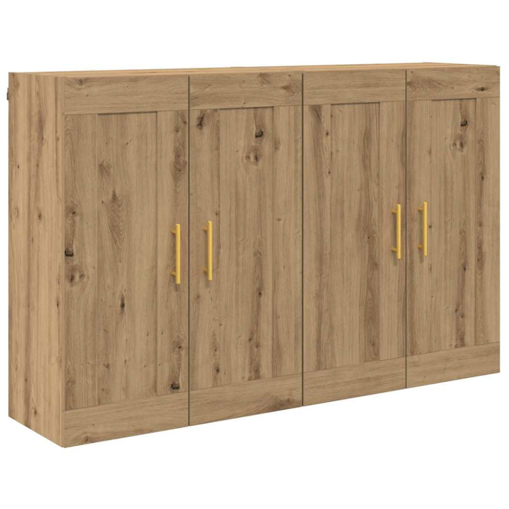 Produktbild för Väggmonterat skåp 2 pcs Artisan Ek 69,5 x 34 x 90 cm