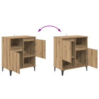 Produktbild för Skåp 2 pcs Artisan Ek 60 x 35 x 70 cm Konstruerat trä