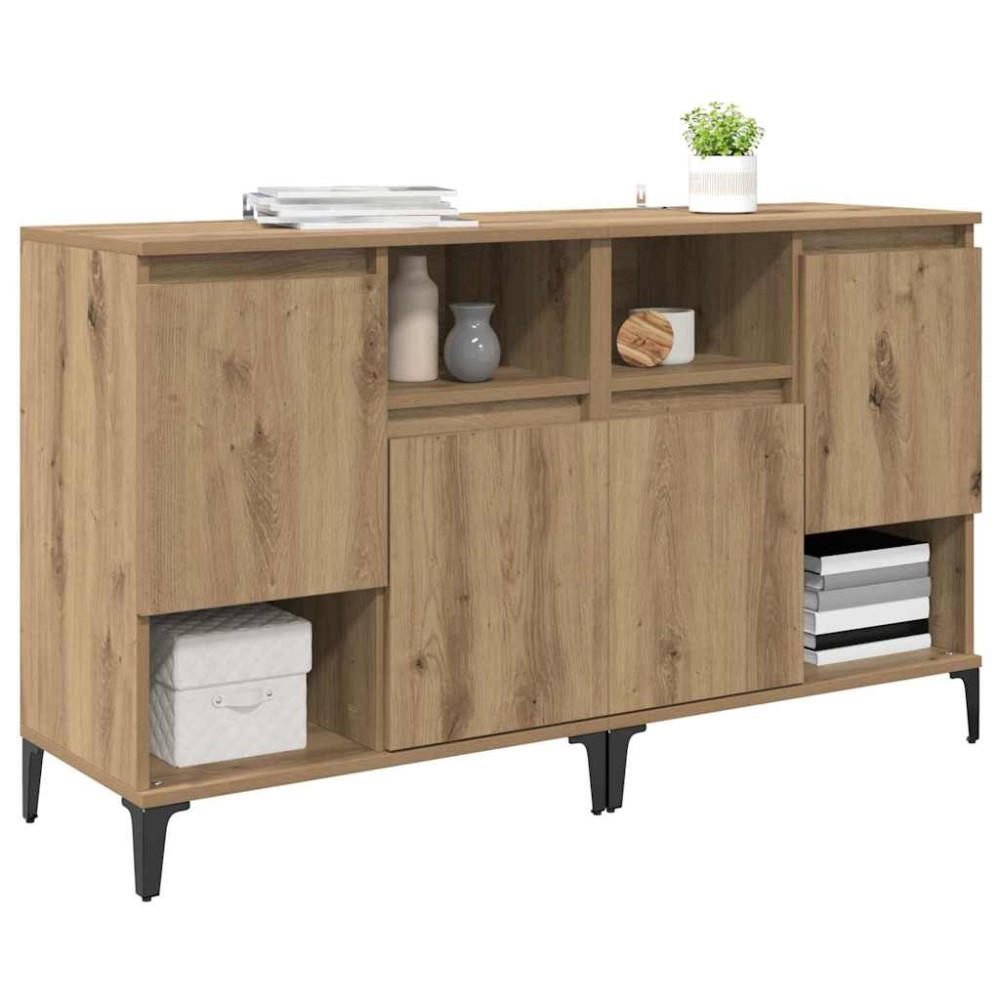 Produktbild för Skåp 2 pcs Artisan Ek 60 x 35 x 70 cm Konstruerat trä
