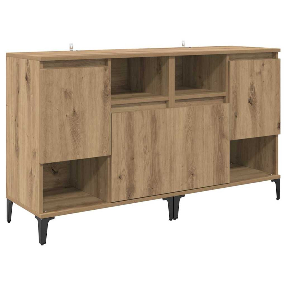 Produktbild för Skåp 2 pcs Artisan Ek 60 x 35 x 70 cm Konstruerat trä
