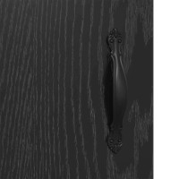 Produktbild för Väggmonterat skåp Väggmonterad 2 pcs Svart Ek 69,5 x 34 x 90 cm