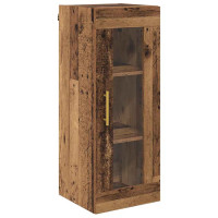 Produktbild för Skåp 2 pcs Gammalt trä Glas