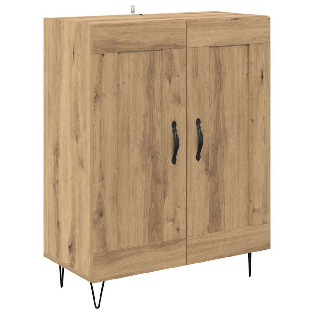 Produktbild för Skåp med låda Artisan Ek 69,5 x 34 x 180 cm Konstruerat trä