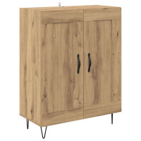 Produktbild för Skåp med låda Artisan Ek 69,5 x 34 x 180 cm Konstruerat trä
