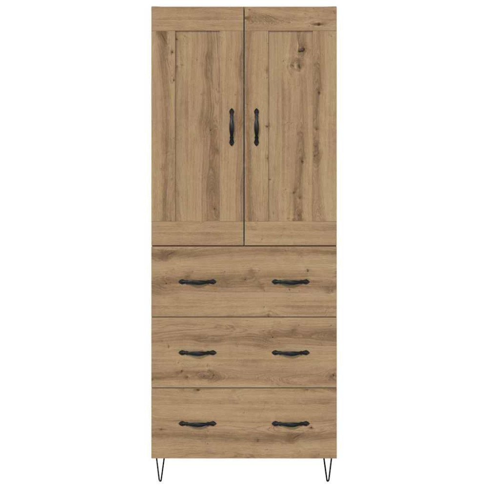 Produktbild för Skåp med låda Artisan Ek 69,5 x 34 x 180 cm Konstruerat trä