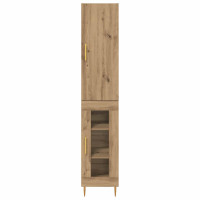 Produktbild för Skåp 2 pcs Artisan Ek Konstruerat trä