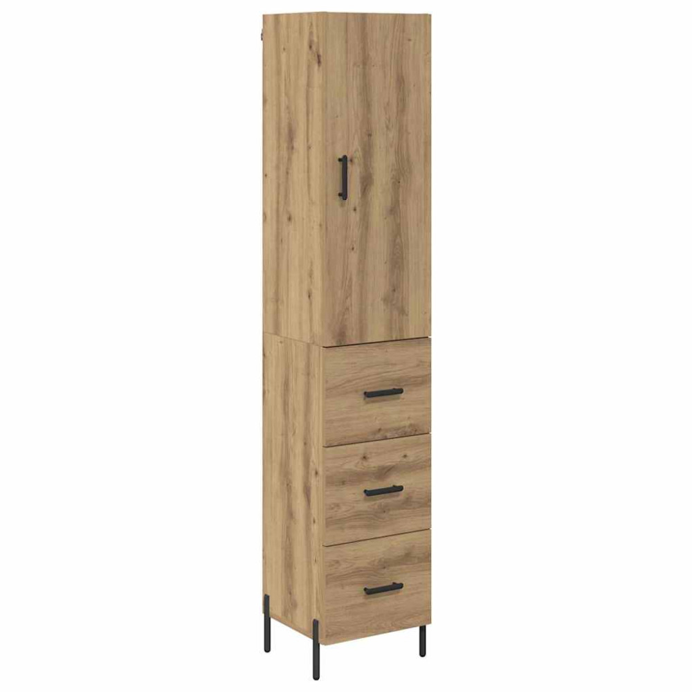 Produktbild för Skåp med låda Artisan Ek 34,5 x 34 x 180 cm Konstruerat trä
