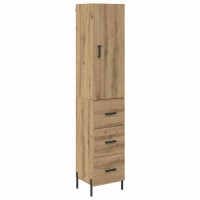 Produktbild för Skåp med låda Artisan Ek 34,5 x 34 x 180 cm Konstruerat trä