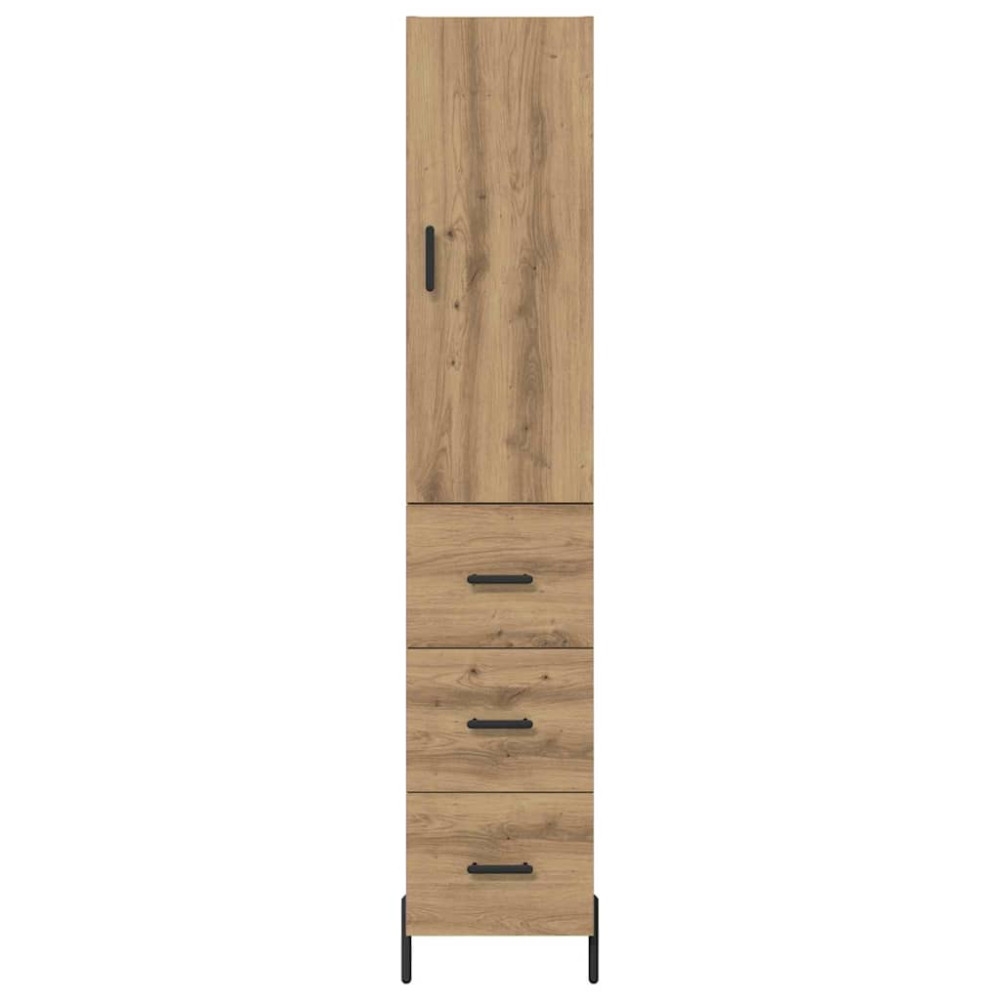 Produktbild för Skåp med låda Artisan Ek 34,5 x 34 x 180 cm Konstruerat trä
