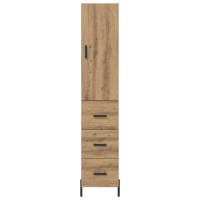 Produktbild för Skåp med låda Artisan Ek 34,5 x 34 x 180 cm Konstruerat trä