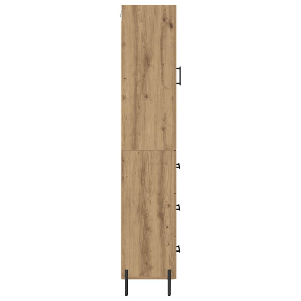 Produktbild för Skåp med låda Artisan Ek 34,5 x 34 x 180 cm Konstruerat trä