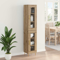 Produktbild för Skåp 2 pcs Artisan Ek Glas