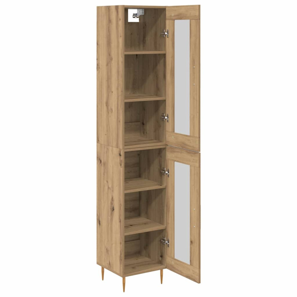 Produktbild för Skåp 2 pcs Artisan Ek Glas