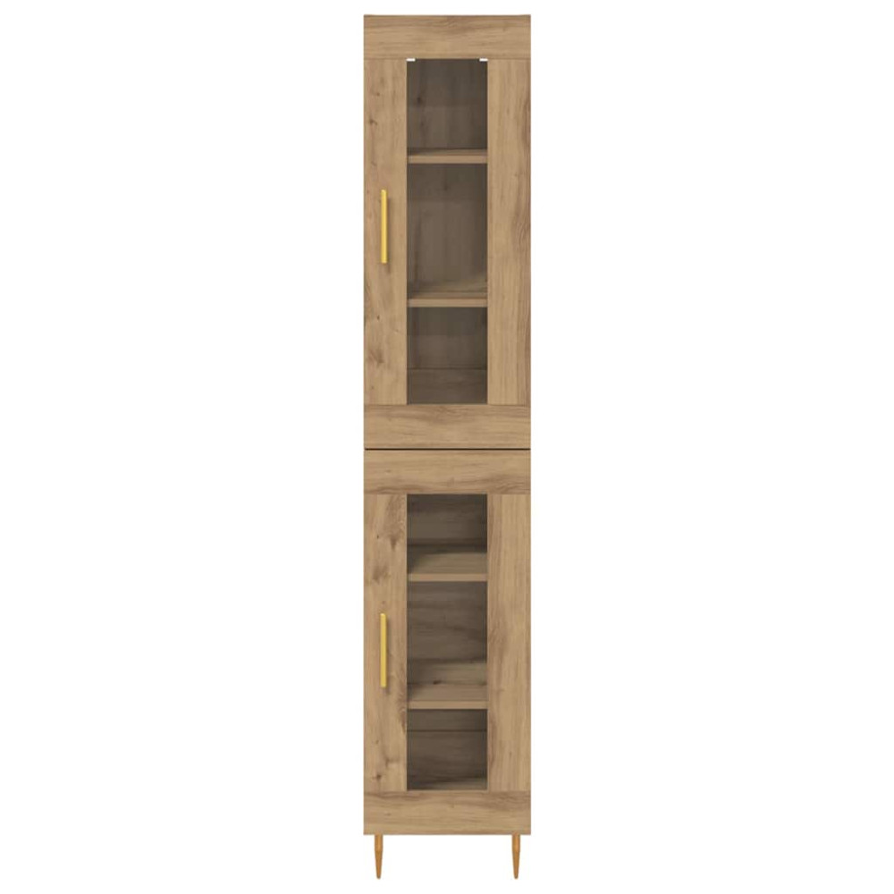 Produktbild för Skåp 2 pcs Artisan Ek Glas
