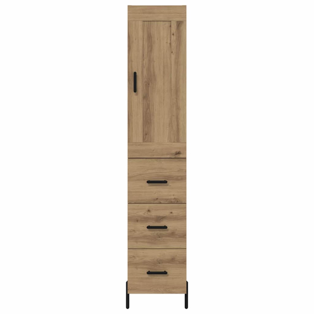 Produktbild för Skåp med låda Artisan Ek 34,5 x 34 x 180 cm Konstruerat trä