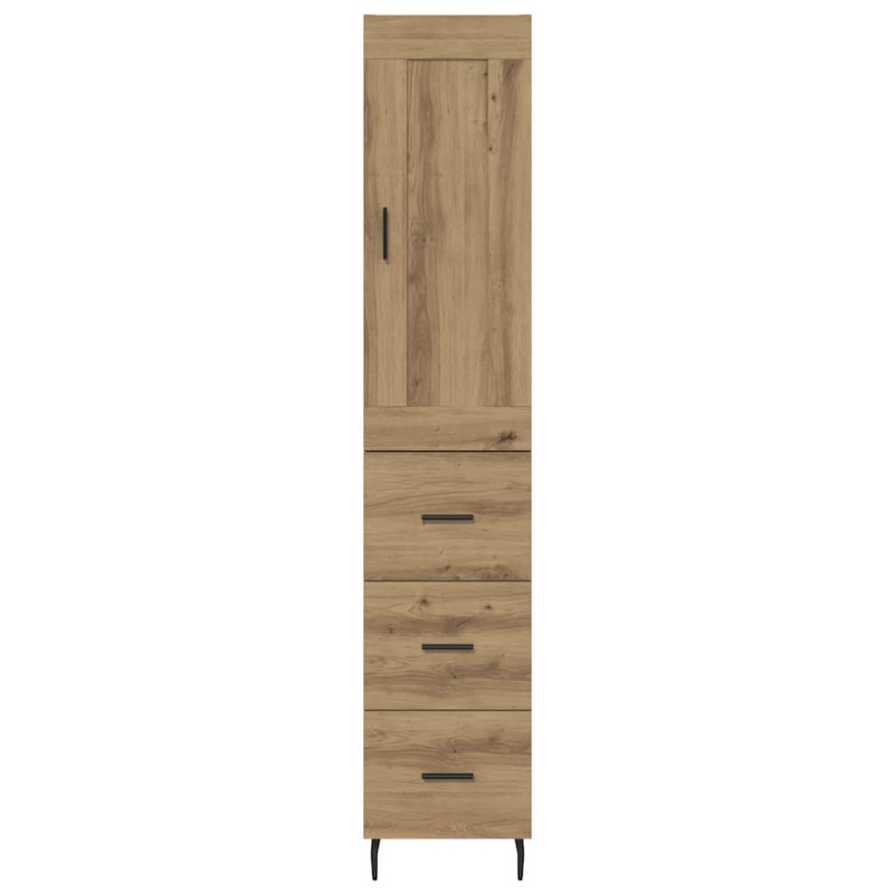 Produktbild för Skåp med låda Artisan Ek 34,5 x 34 x 180 cm Konstruerat trä