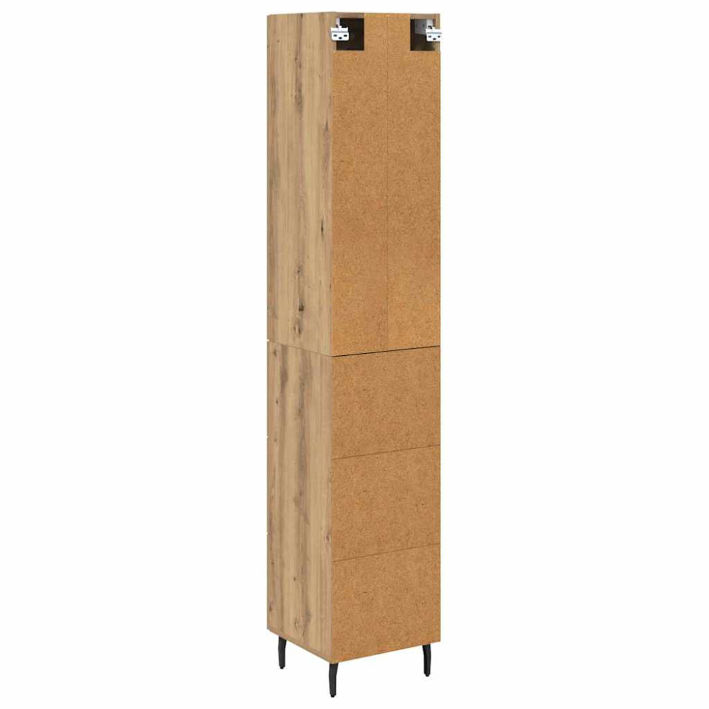 Produktbild för Skåp med låda Artisan Ek 34,5 x 34 x 180 cm Konstruerat trä