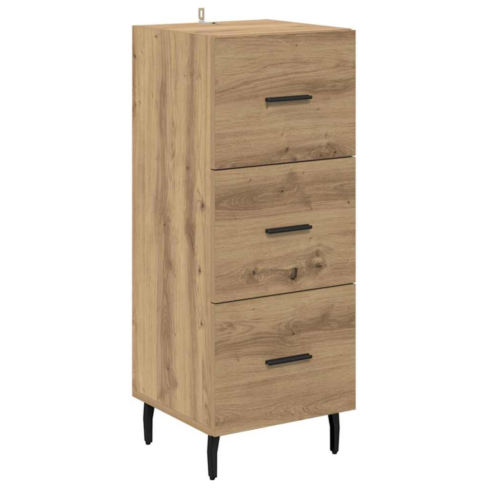 Produktbild för Skåp med låda Artisan Ek 34,5 x 34 x 180 cm Konstruerat trä