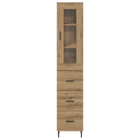 Produktbild för Skåp med låda Artisan Ek 34,5 x 34 x 180 cm Konstruerat trä
