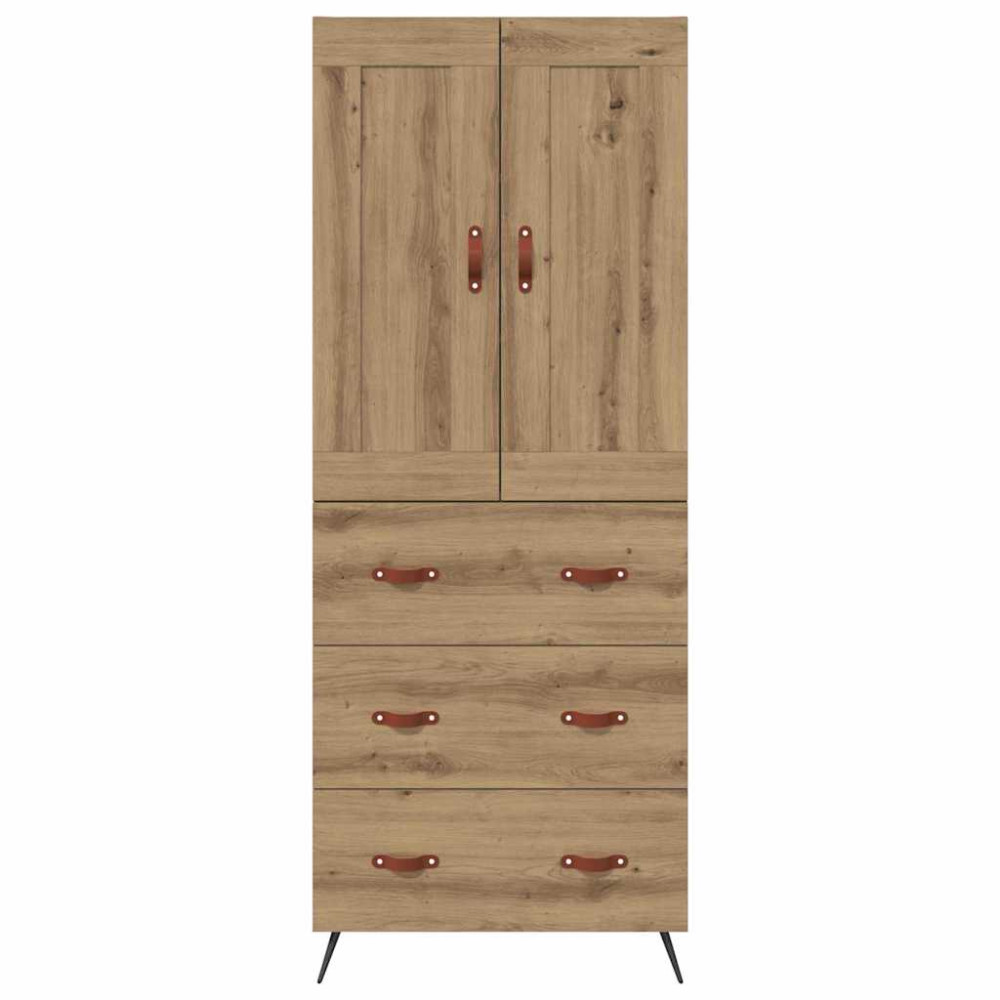 Produktbild för Skåp med låda Artisan Ek 69,5 x 34 x 180 cm Konstruerat trä