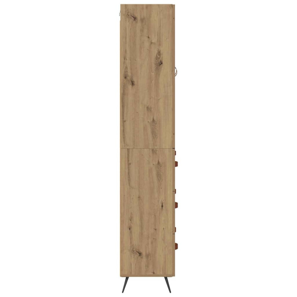 Produktbild för Skåp med låda Artisan Ek 69,5 x 34 x 180 cm Konstruerat trä